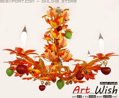 Lustre  Art et Floritude 3D Model