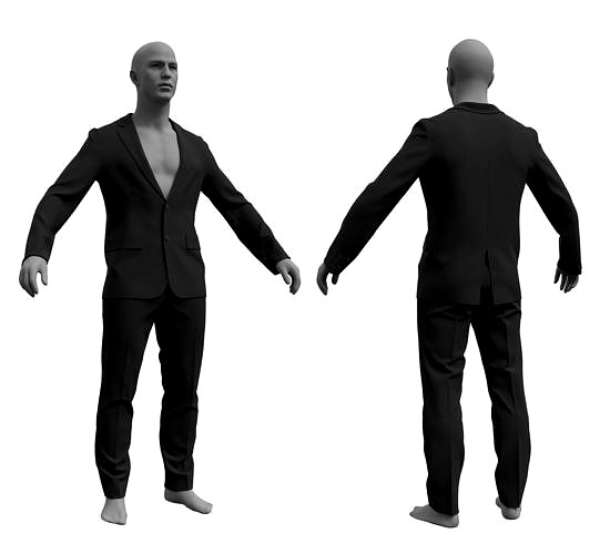 Mens Classic Suit and Pants - Marvelous Designer