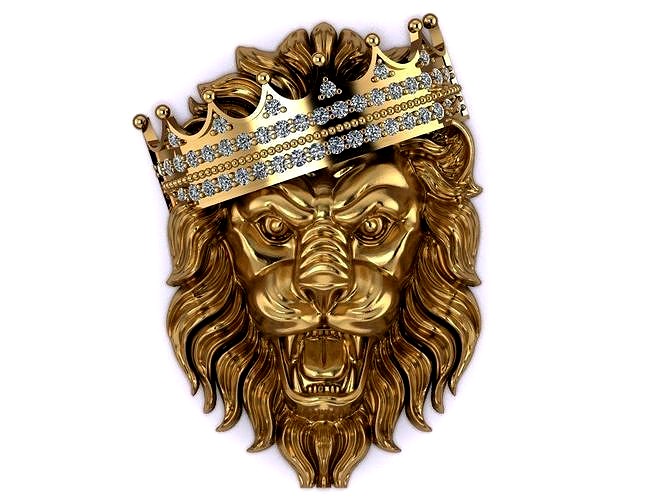 KING LION pendant | 3D
