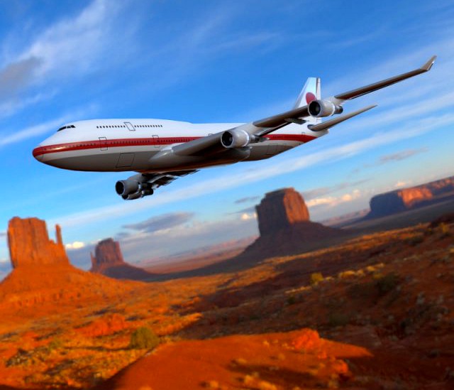 Boeing 747 400 3D Model