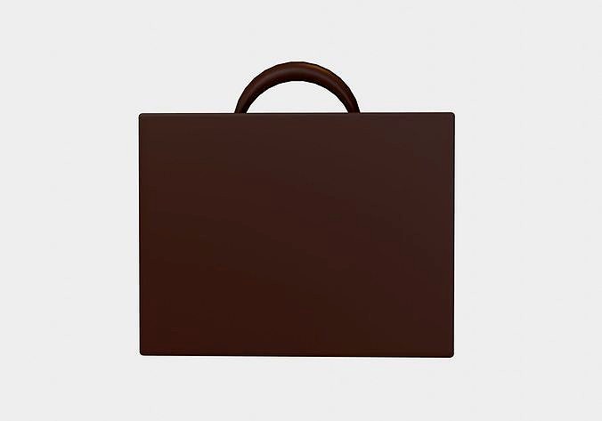 brown suitcase bag