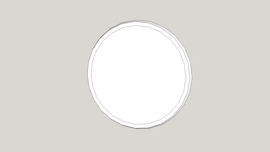 Nadia Bone 30' Round Wall Mirror