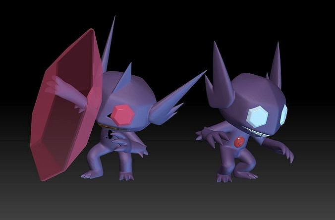 Pokemon Sableye Mega Evolution | 3D