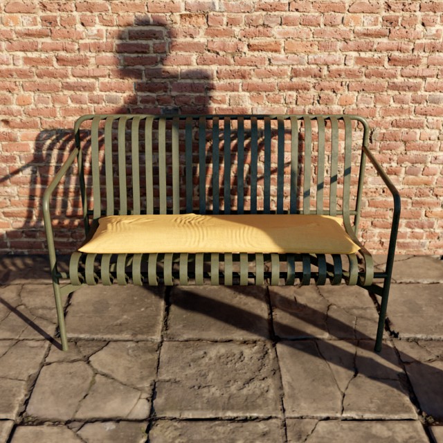 Palisade Metallic Bench