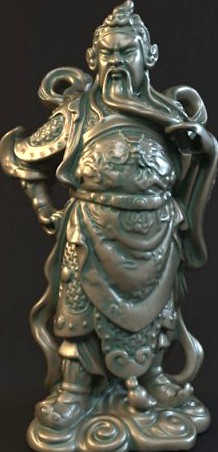 Guan Yu statues Sculpture4 3D Model