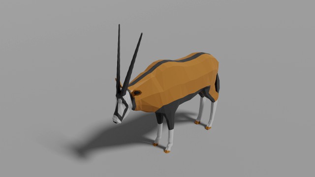cartoon oryx