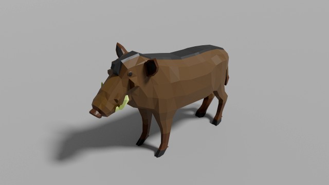 cartoon warthog