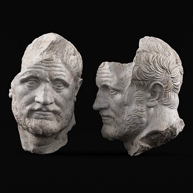 bearded man sculpture