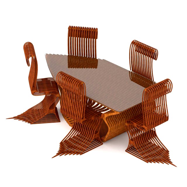 organic table and chair