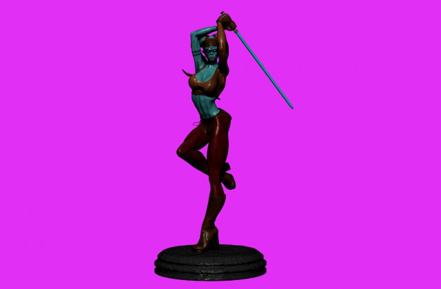 star wars jedi knight aayla secura with war paint fanart