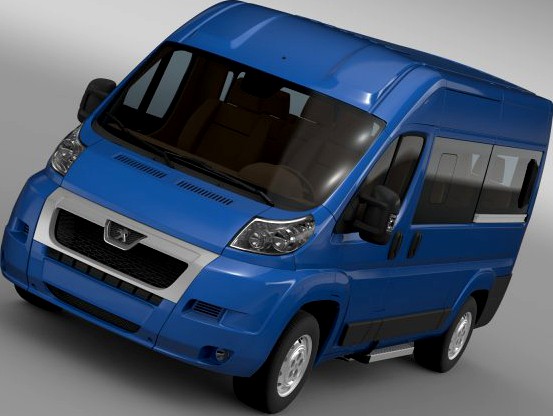 Peugeot Boxer Window Van L2H2 2006-2014 3D Model