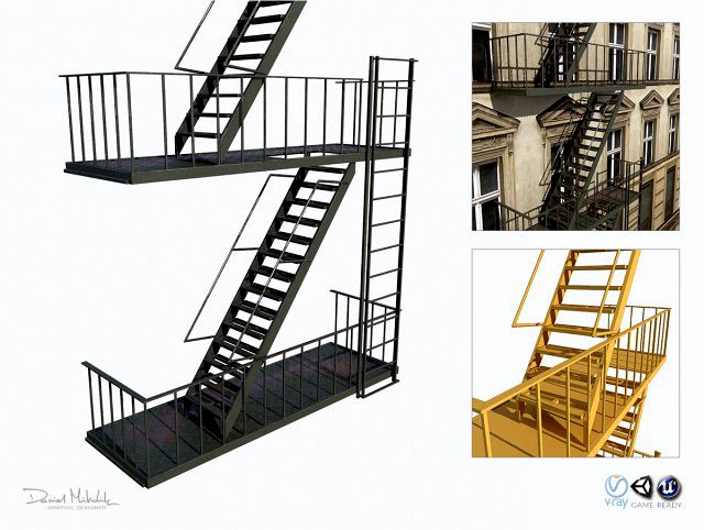 fire escape stairs modular