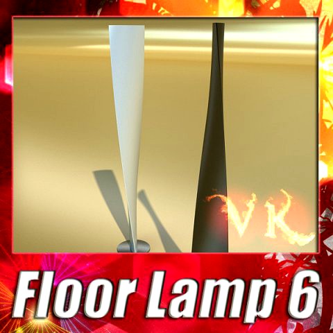 Modern Floor Lamp 06 Encaixe 3D Model