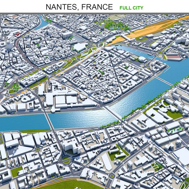 Nantes city france 60km