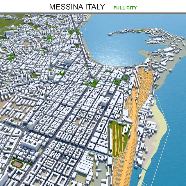 Messina city italy 150km