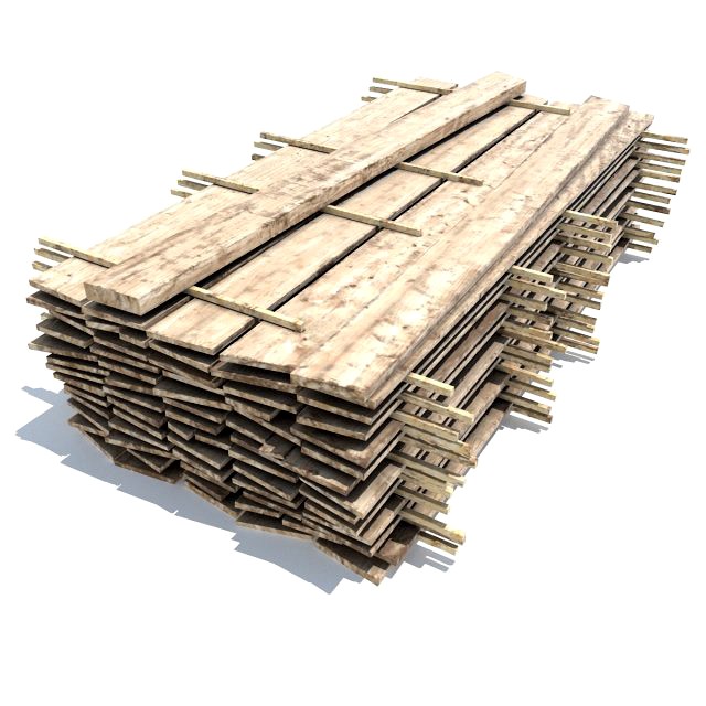 wood board stock low poly