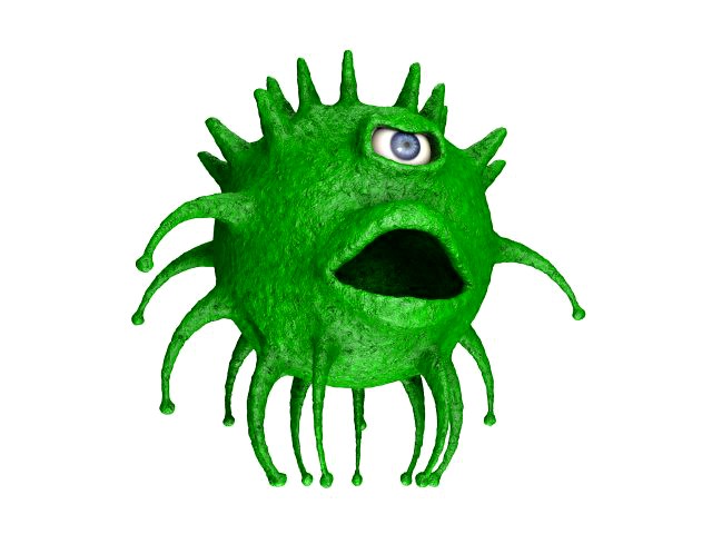 one-eyed coronavirus