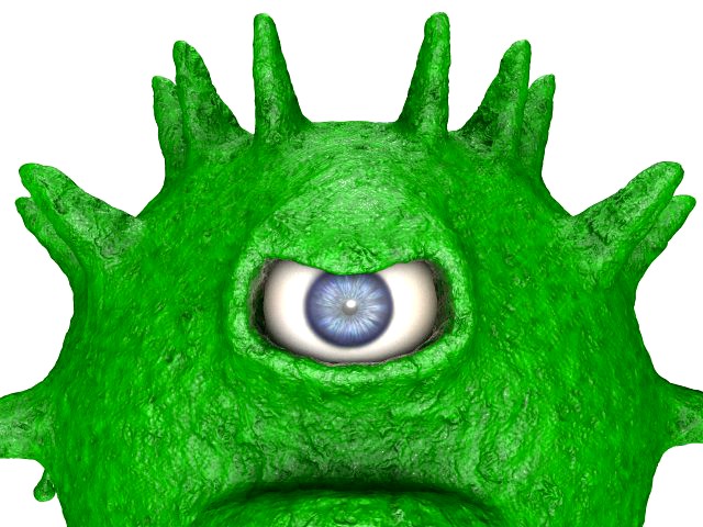 one-eyed scary virus