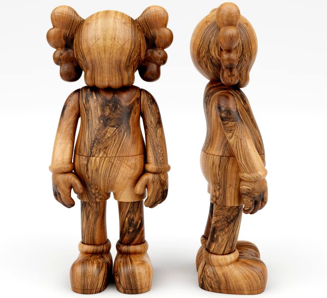 kaws wood companion