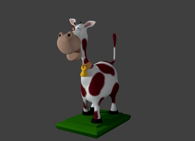 dairy cow - for animation