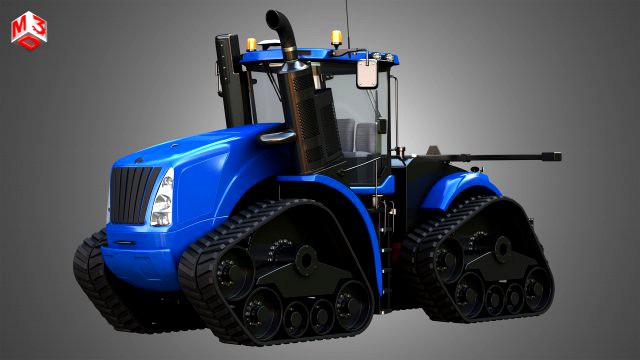 nh - t9 articulated tractor - with rubber tracks system
