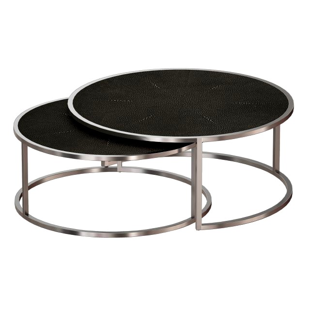 keya stainless steel nesting coffee tables crate and barrel