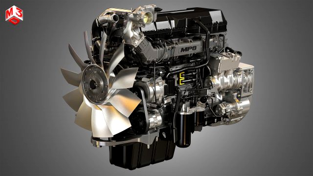 mp8 heavy duty truck engine - 6 cylinder diesel engine