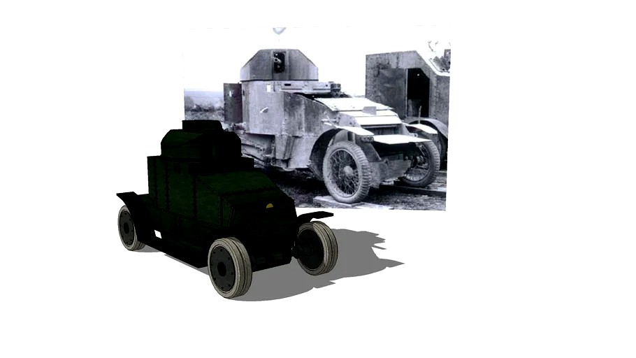 Lanchester Armoured Car WW I