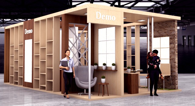 exhibition booth wooden