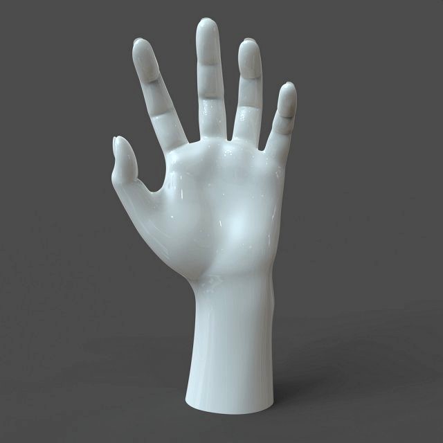 cad-friendly casual woman hand model f1p2d1v1hand