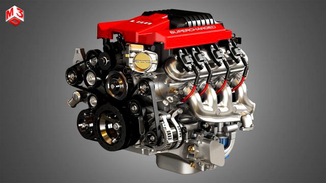 lsa v8 engine - supercharged muscle car engine