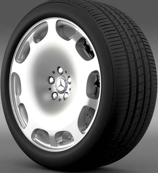 Mercedes Maybach wheel 3D Model