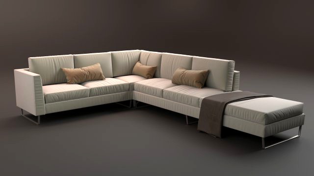 living sofa l modelo 3d