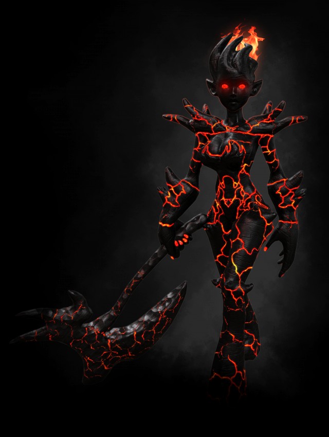 female fire elemental