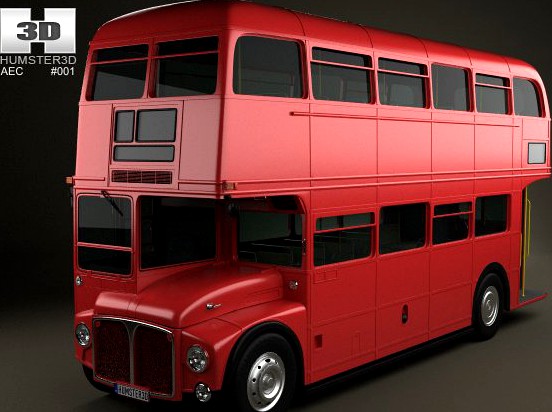 AEC Routemaster RM 1954 3D Model