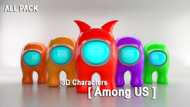among us all pack in cinema 4d