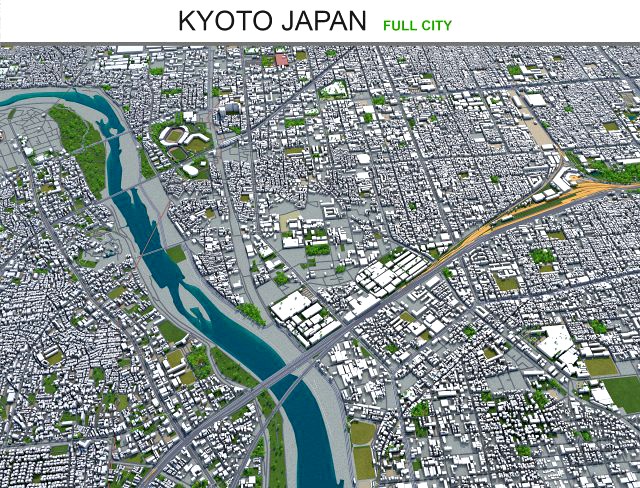 kyoto city japan 80km