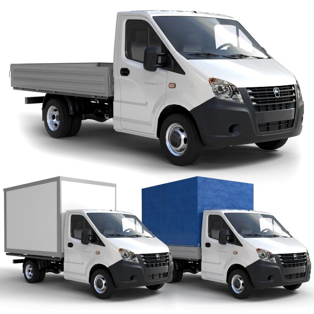 gazelle next lorry lowpoly