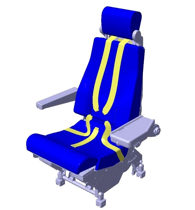 Detailed PILOT SEAT assy