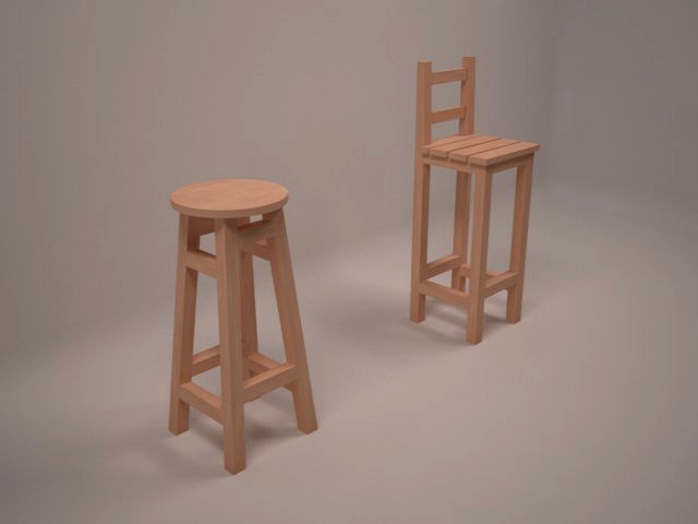 wood stools