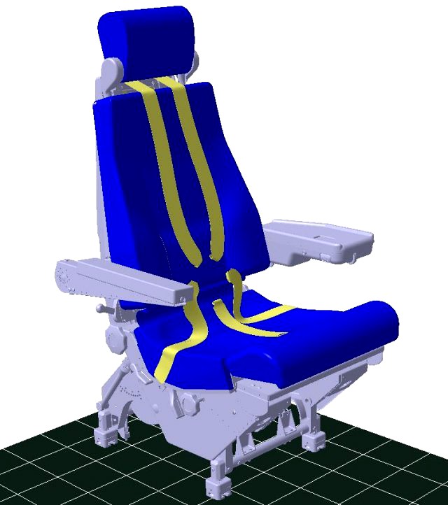 Detailed PILOT SEAT assy