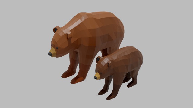 cartoon bear family