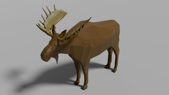 cartoon moose