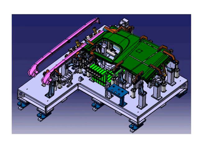 welding fixture for truck cab door