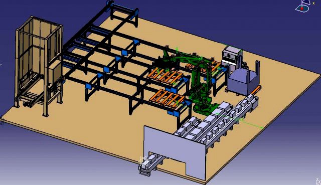abb palletizing robot assembly line