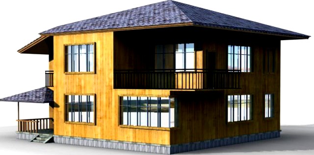 Villa 001 3D Model