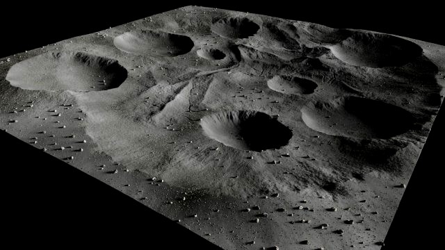 map004 moon lunar landscape in blender