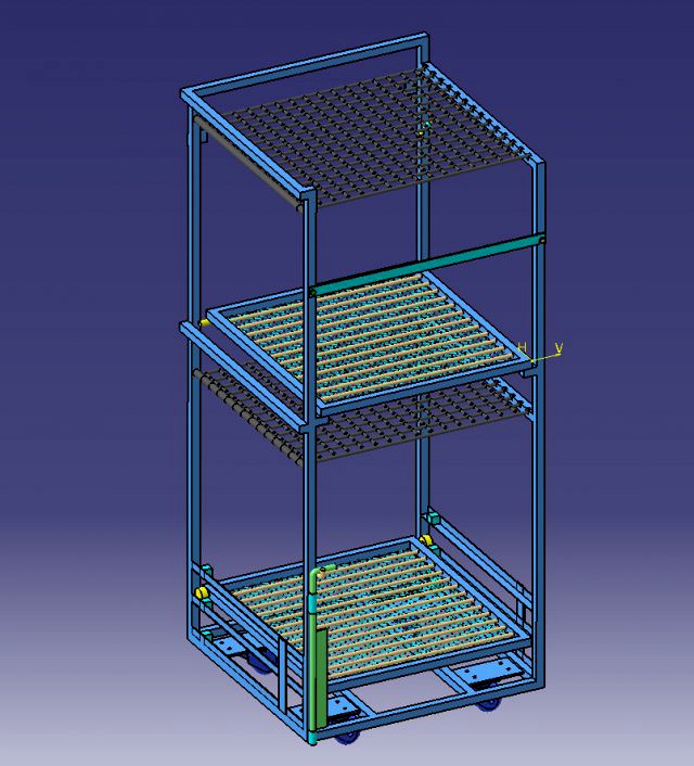 automobile interior strip container turnover car