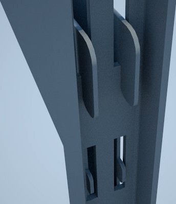 Folding shelf bracket 3D Model