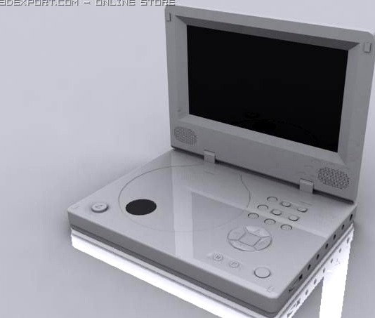 Portable DVD Player 3D Model